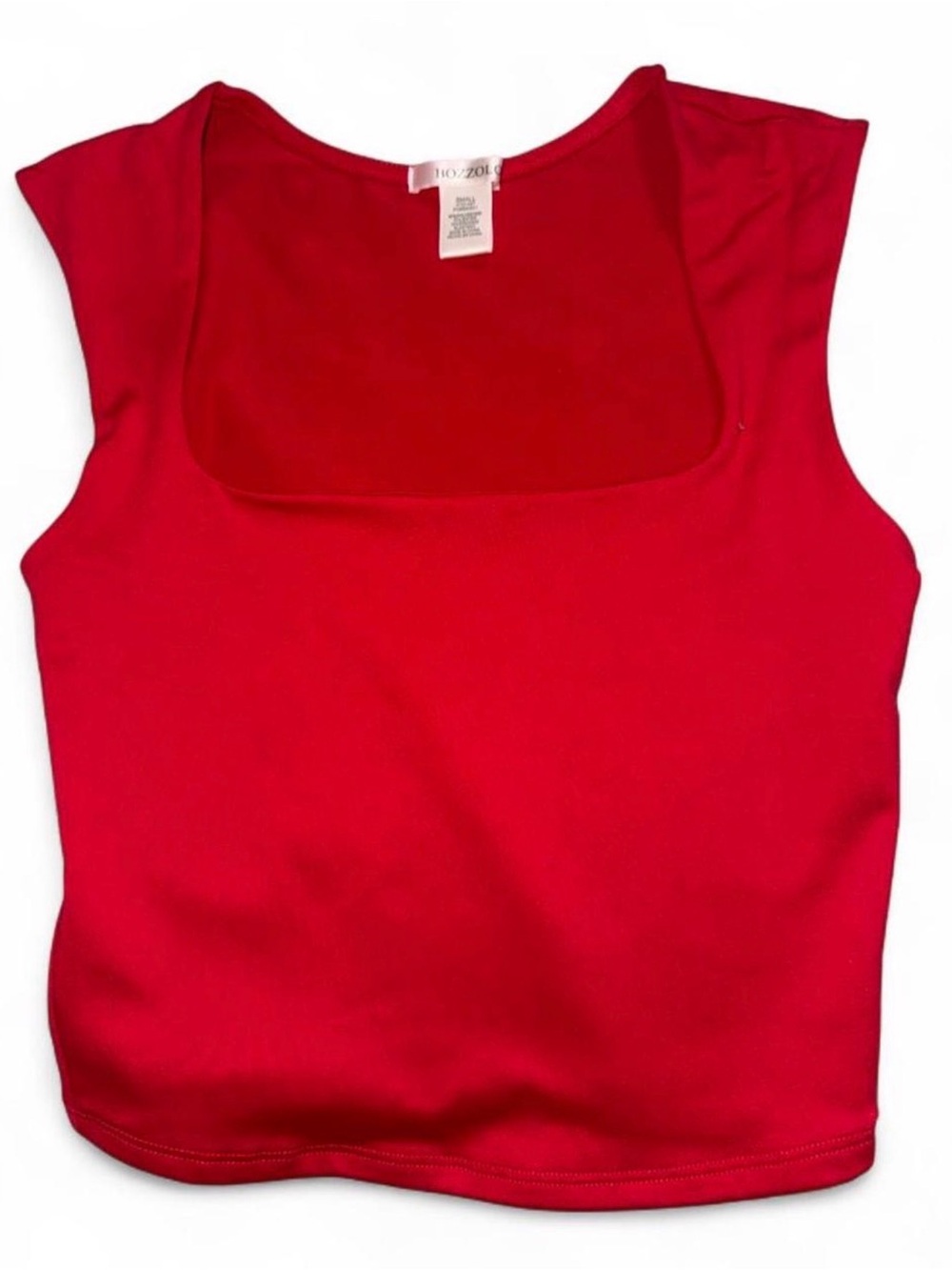 Bozzolo Red Square-Neck Tank Top